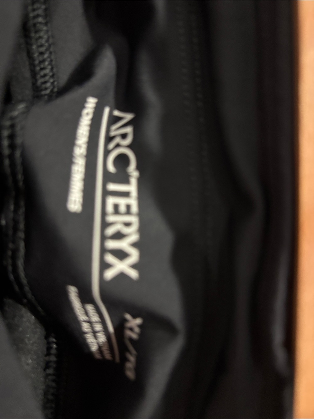 Arc'teryx Black womens drawstring pants wide